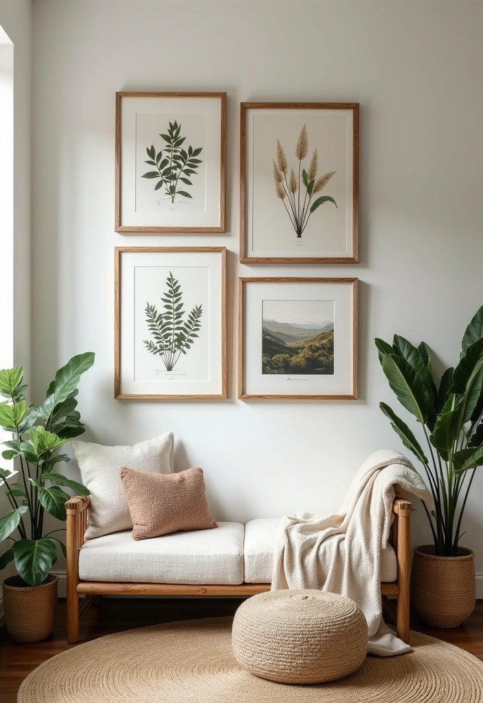 24+ Gallery Wall Ideas to Transform Your Home Decor - 4. Nature-Inspired Gallery