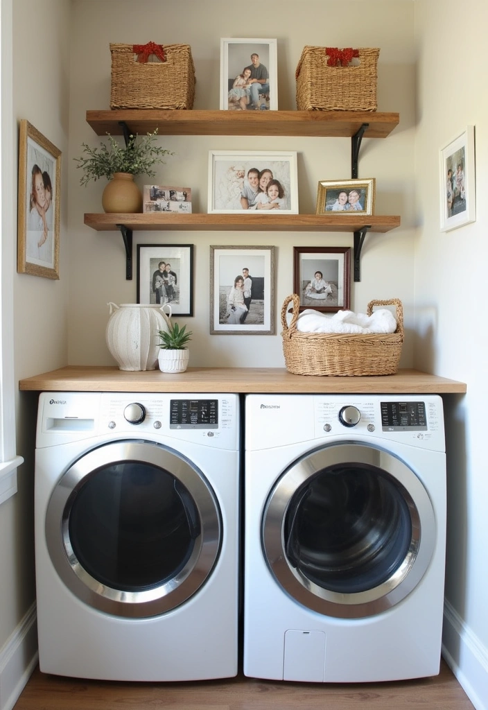 24+ Laundry Room Ideas to Elevate Your Home Decor - 18. Personal Touches
