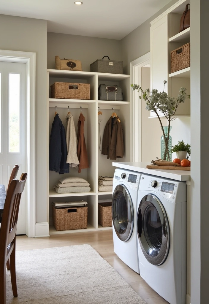 24+ Laundry Room Ideas to Elevate Your Home Decor - 19. Open Concept Laundry