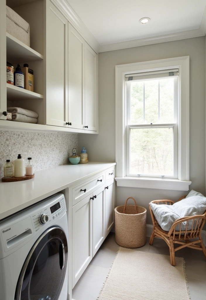 24+ Laundry Room Ideas to Elevate Your Home Decor - 21. Custom Built-Ins