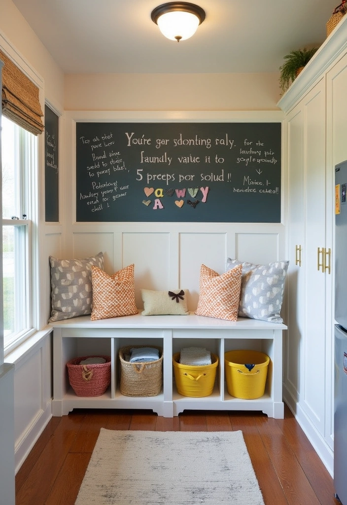 24+ Laundry Room Ideas to Elevate Your Home Decor - 4. Functional Family Hub