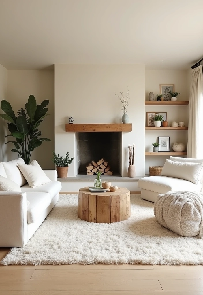 24+ Modern Cottage Living Room Ideas - 1. Embrace Neutral Tones