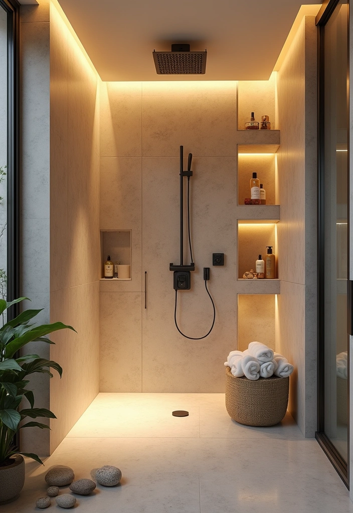 24+ Organic Modern Bathroom Ideas - 10. Spa-inspired Details