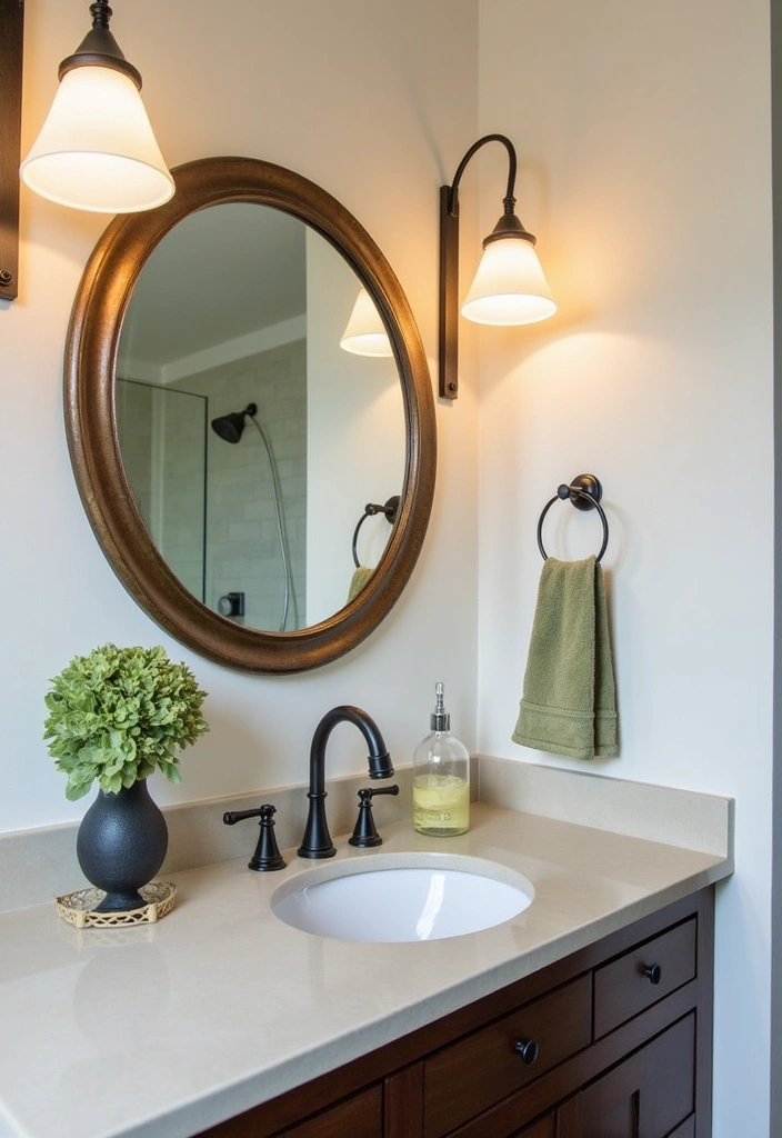 24+ Organic Modern Bathroom Ideas - 14. Incorporating Vintage Elements