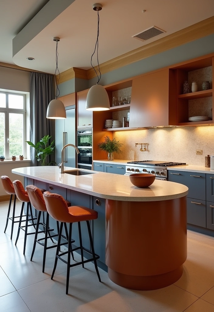 24+ Perfect Kitchen Island Inspiring Ideas - 20. Unique Shapes and Sizes