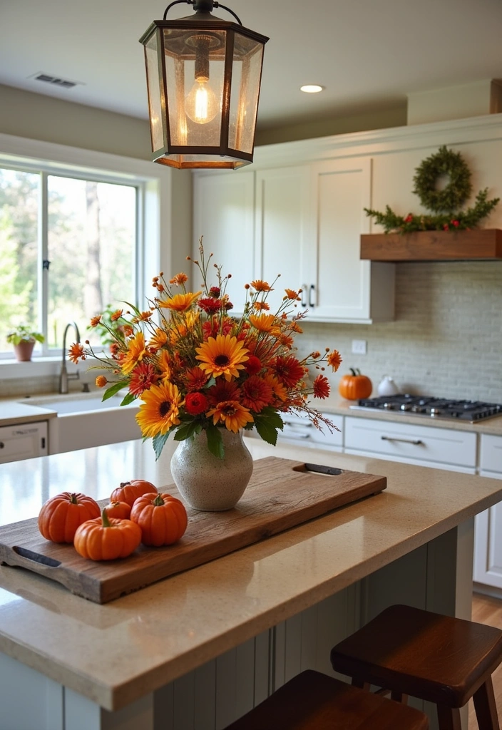 24+ Perfect Kitchen Island Inspiring Ideas - 21. Seasonal Decor