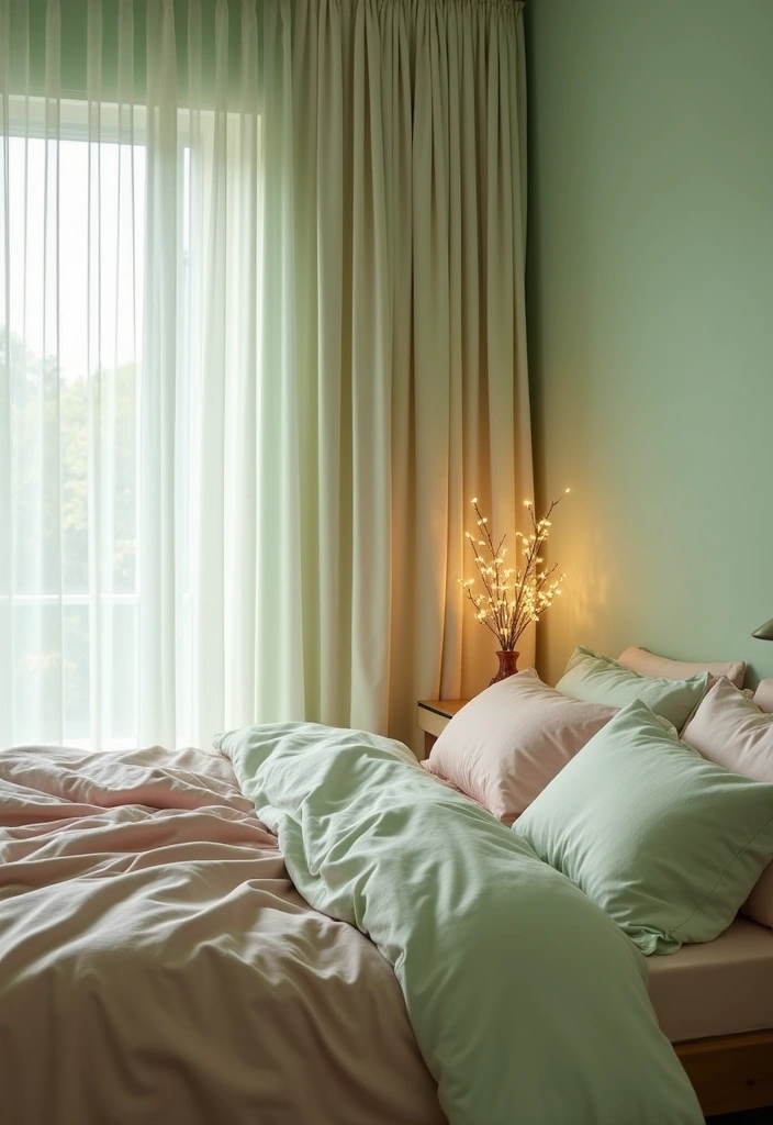 24+ Sage Green Bedroom Ideas - 12. Ethereal Vibes