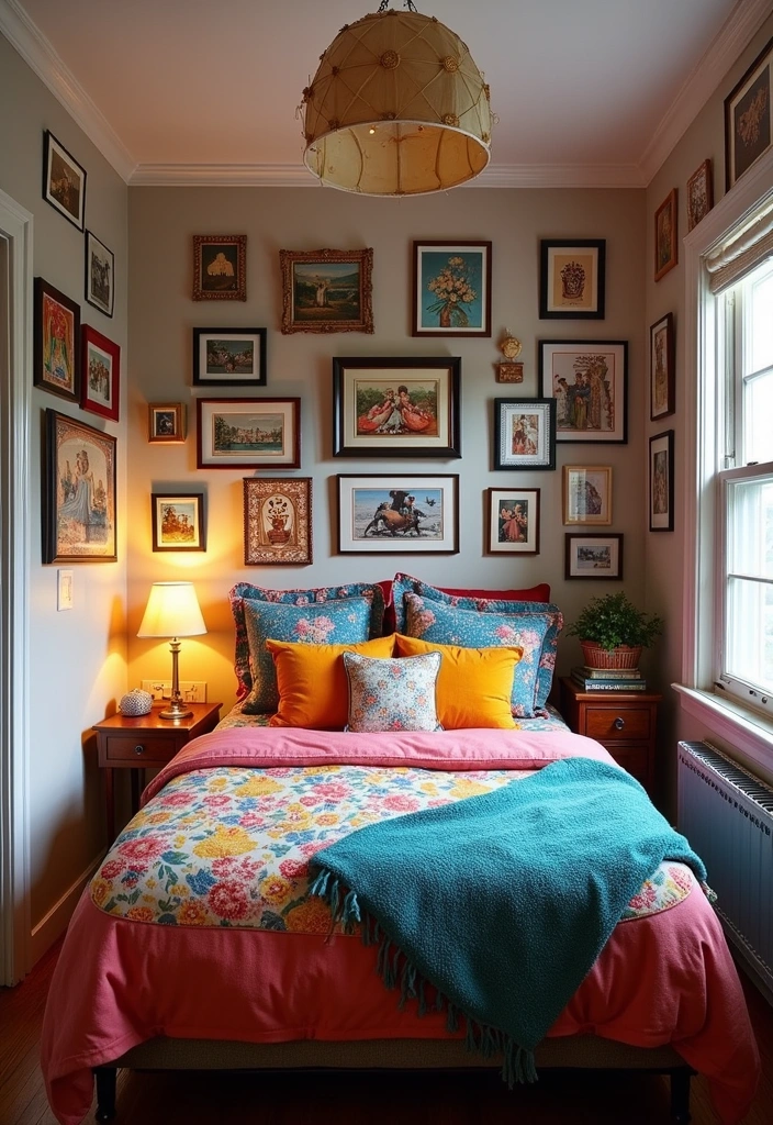 24+ Stunning Small Bedroom Ideas to Maximize Space and Style - 14. Personalize with Artwork