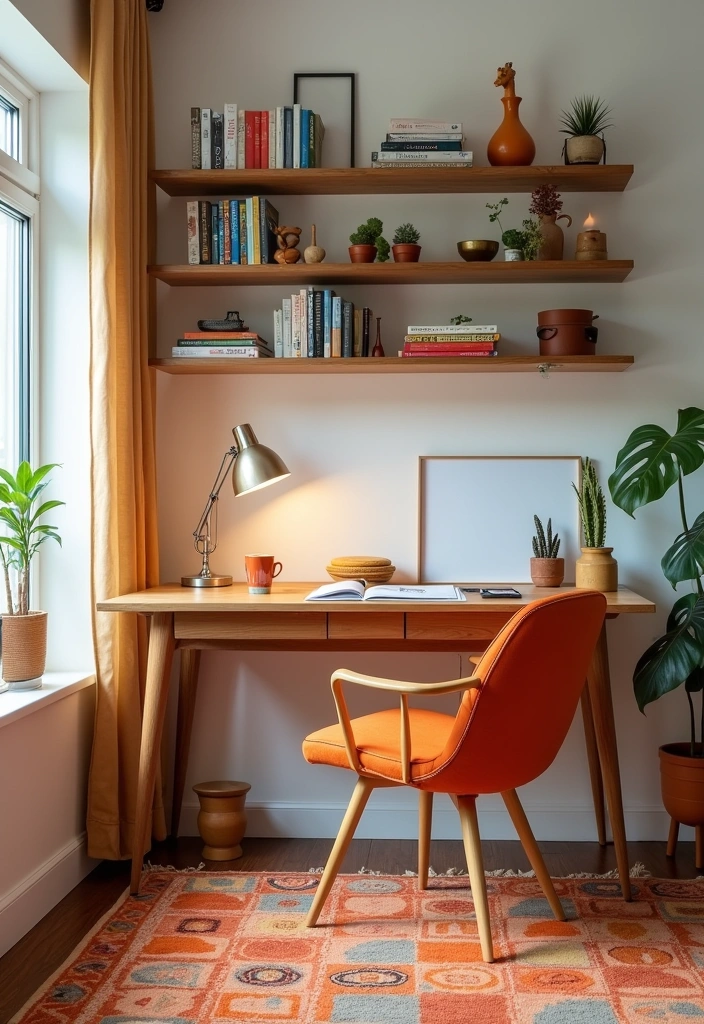 24+ Vintage Office Ideas to Boost Your Productivity and Style! - 4. Mid-Century Modern Furniture