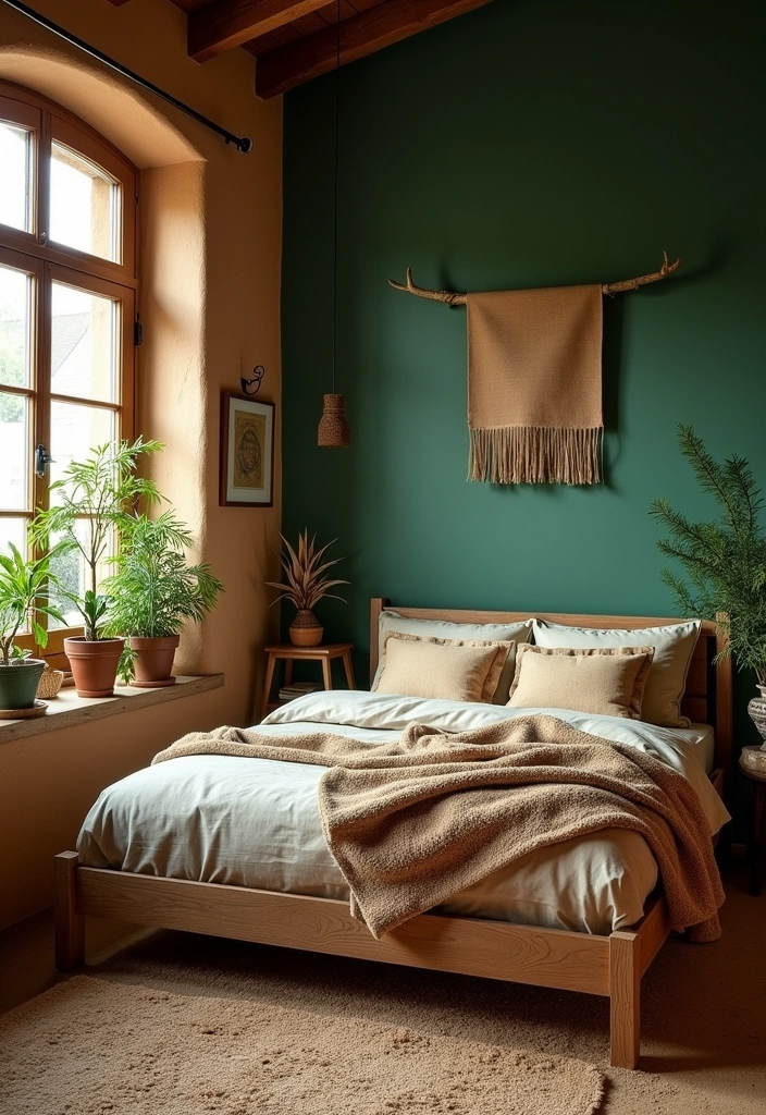 25+ Beautiful Rustic Bedroom Ideas - 4. Earthy Color Palette