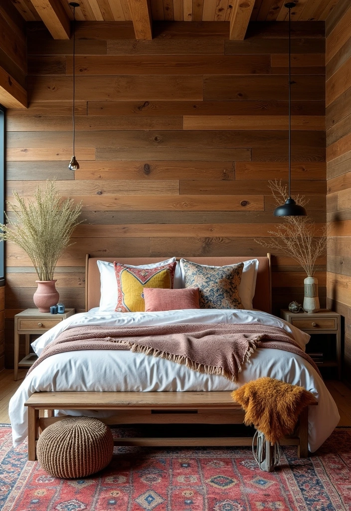 25+ Boho Bedroom Ideas: Embrace the Chic Style - 13. Textured Walls