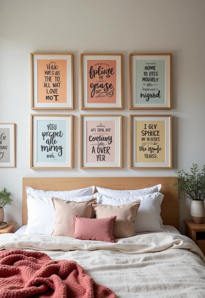 25+ Boho Bedroom Ideas: Embrace the Chic Style - 14. Inspirational Quotes