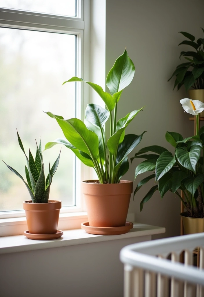 25+ Boho Nursery Ideas: Create a Dreamy Baby Room - 16. Indoor Plants