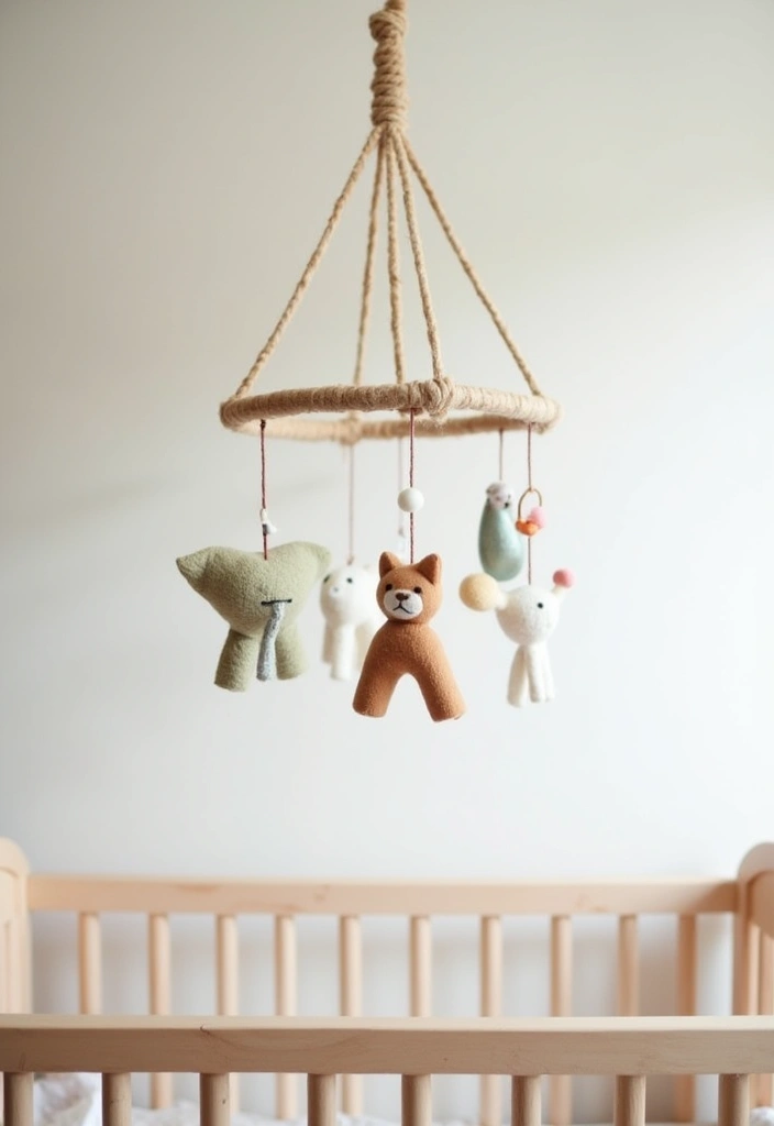 25+ Boho Nursery Ideas: Create a Dreamy Baby Room - 19. Charming Mobile