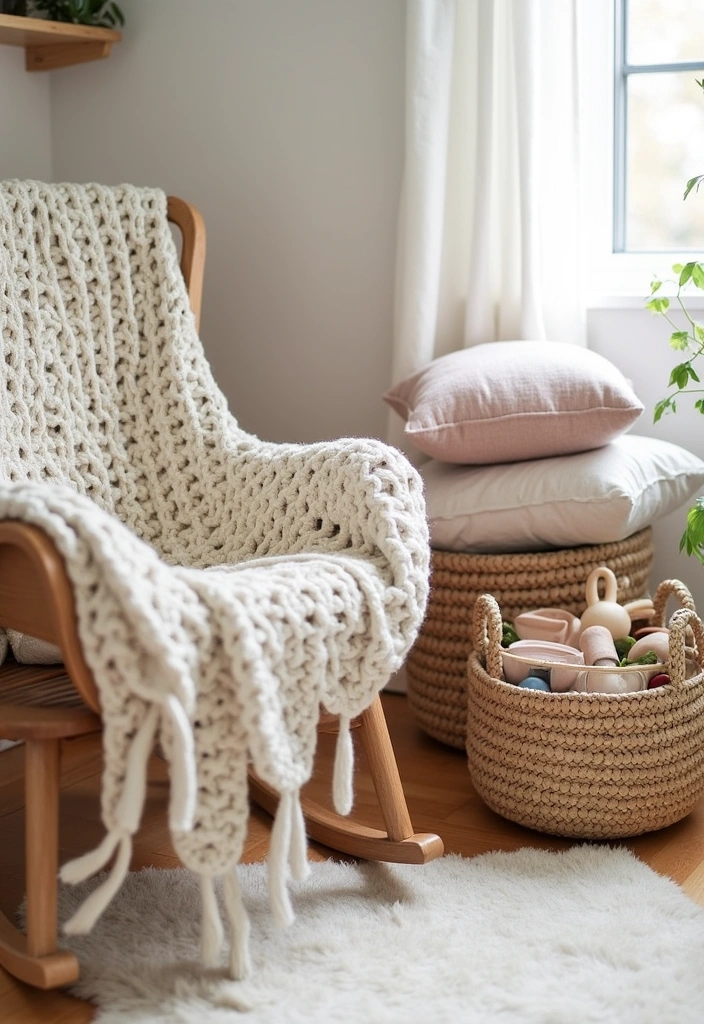 25+ Boho Nursery Ideas: Create a Dreamy Baby Room - 2. Layered Textures