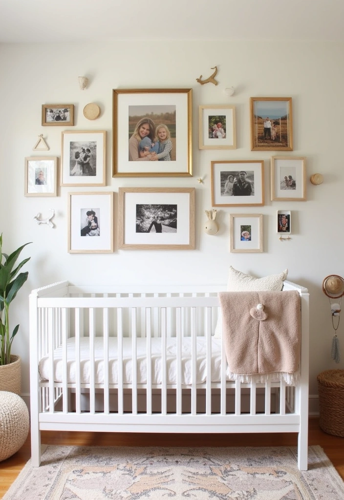 25+ Boho Nursery Ideas: Create a Dreamy Baby Room - 21. Family Photos