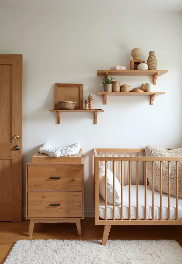 25+ Boho Nursery Ideas: Create a Dreamy Baby Room - 4. Natural Wood Elements