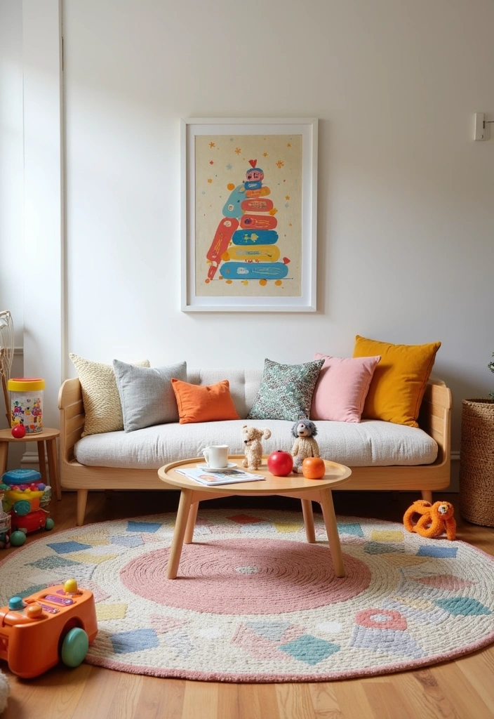 25+ Boho Nursery Ideas: Create a Dreamy Baby Room - 6. Playful Rugs