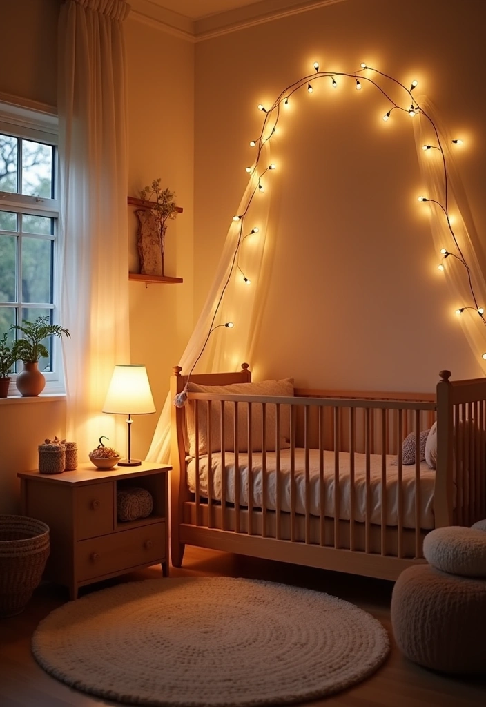 25+ Boho Nursery Ideas: Create a Dreamy Baby Room - 9. Soft Lighting