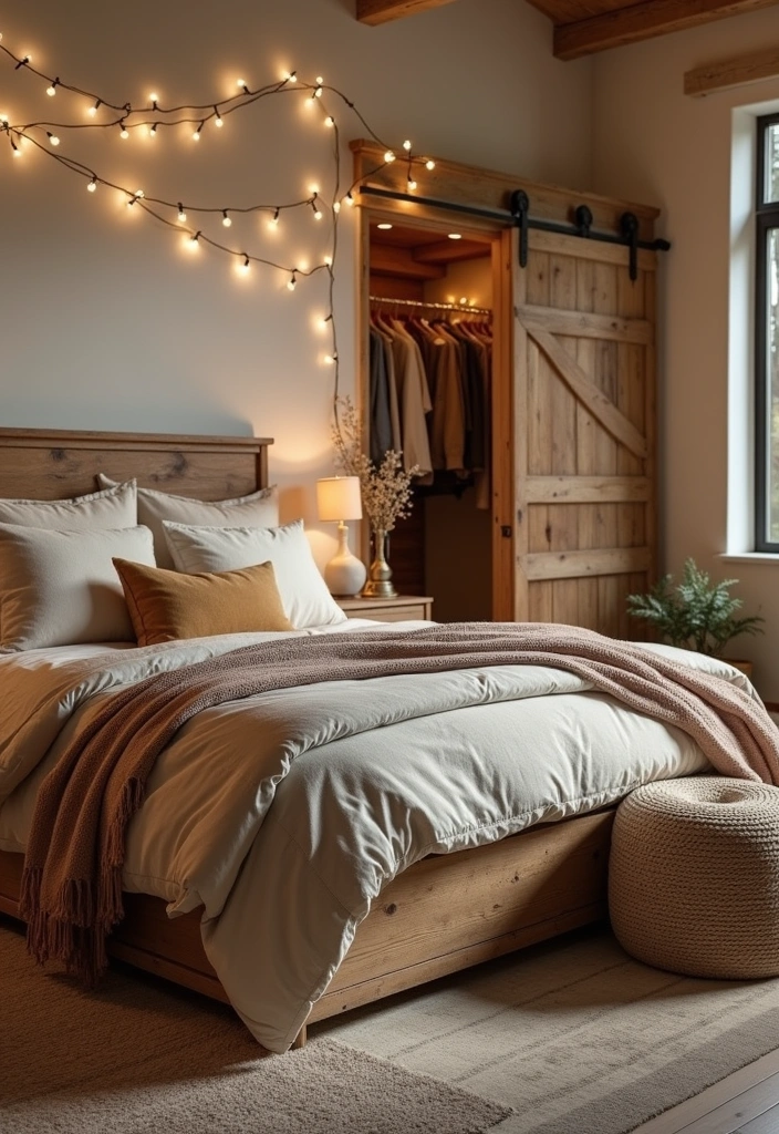 25+ Farmhouse Bedroom Ideas to Transform Your Space - 1. Rustic Wood Accents