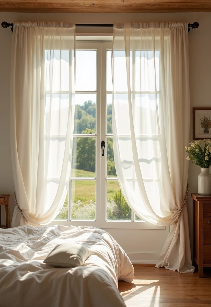 25+ Farmhouse Bedroom Ideas to Transform Your Space - 14. Farmhouse Windows and Treatments