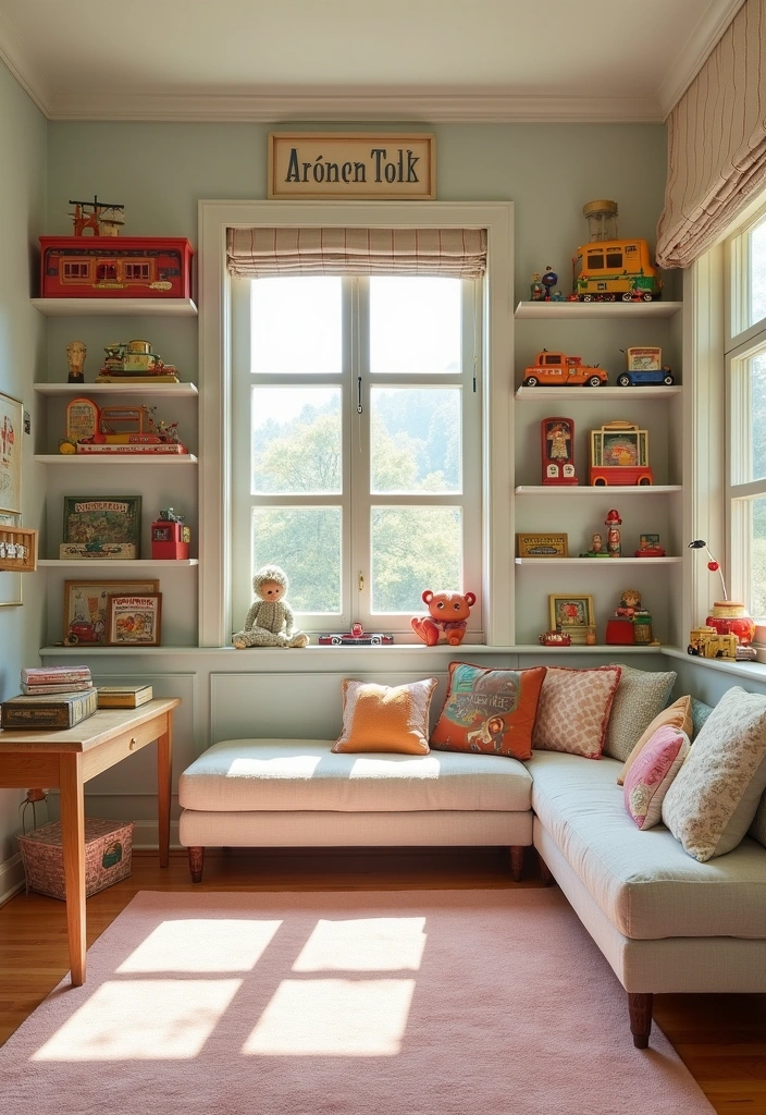 25+ Fun and Themed Kids' Playroom Ideas - 11. Vintage Toy Room