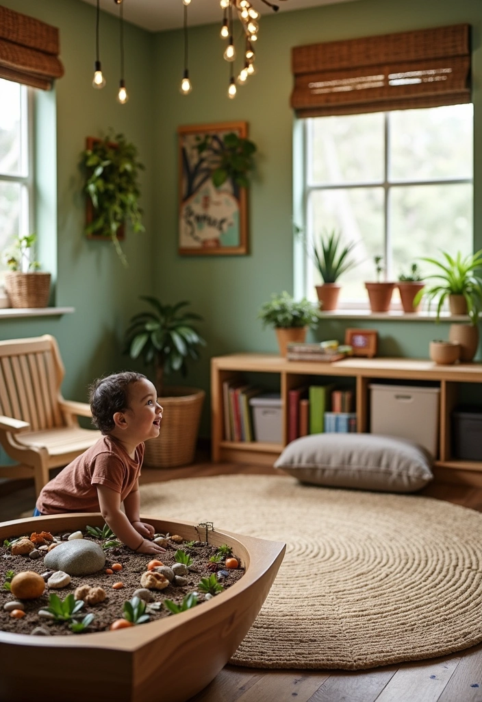 25+ Fun and Themed Kids' Playroom Ideas - 15. Nature Explorer’s Haven