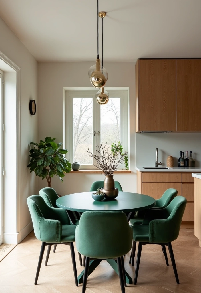 25+ Green Kitchen Ideas [Sage, Olive & More] - 14. Green Furniture