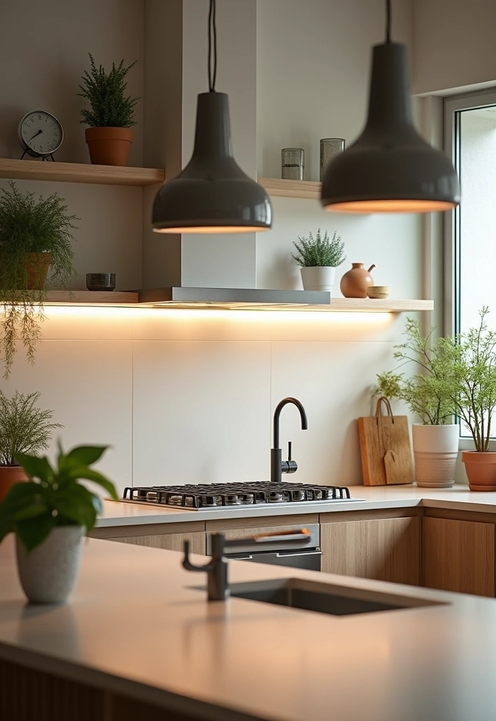 25+ Kitchen Lighting Ideas to Brighten Your Space - 11. Eco-Friendly Lighting Solutions