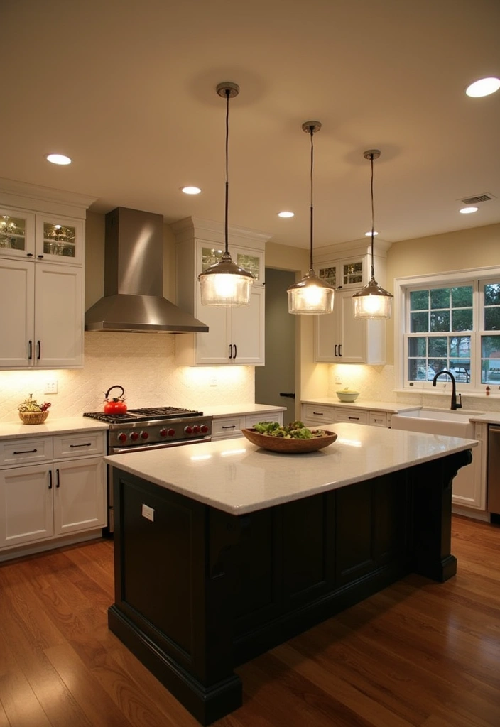 25+ Kitchen Lighting Ideas to Brighten Your Space - 12. Layered Lighting for Depth