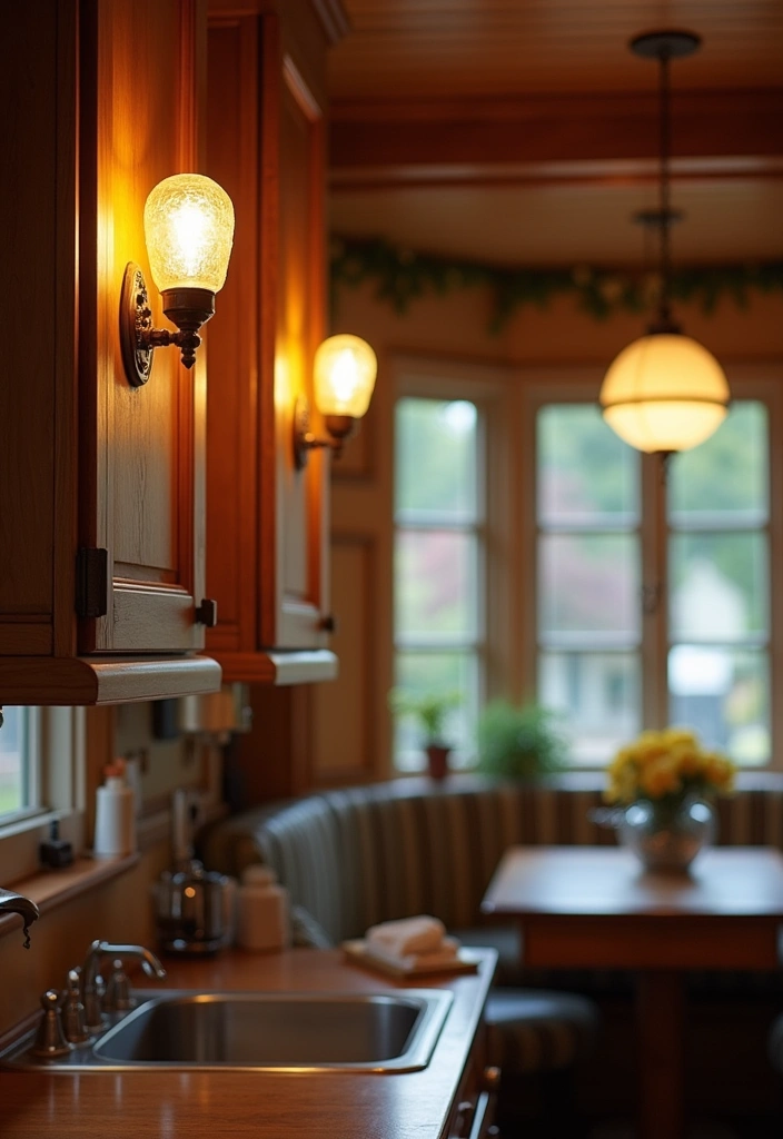 25+ Kitchen Lighting Ideas to Brighten Your Space - 6. Wall Sconces for Soft Ambiance