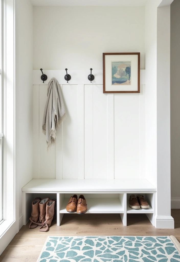 25+ Mudroom Ideas That Are Stylish and Functional - 2. Modern Minimalism