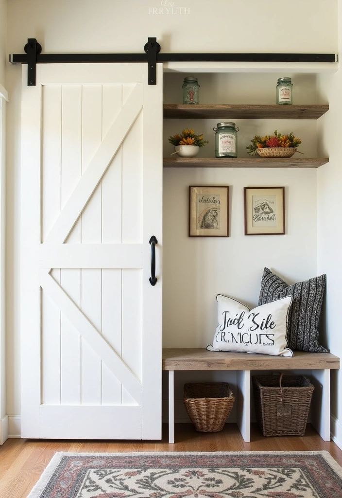 25+ Mudroom Ideas That Are Stylish and Functional - 3. Farmhouse Charm