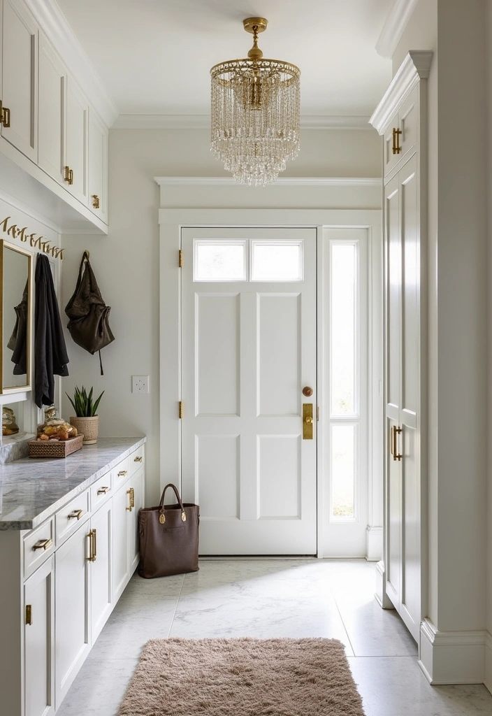 25+ Mudroom Ideas That Are Stylish and Functional - 5. Luxurious Touches