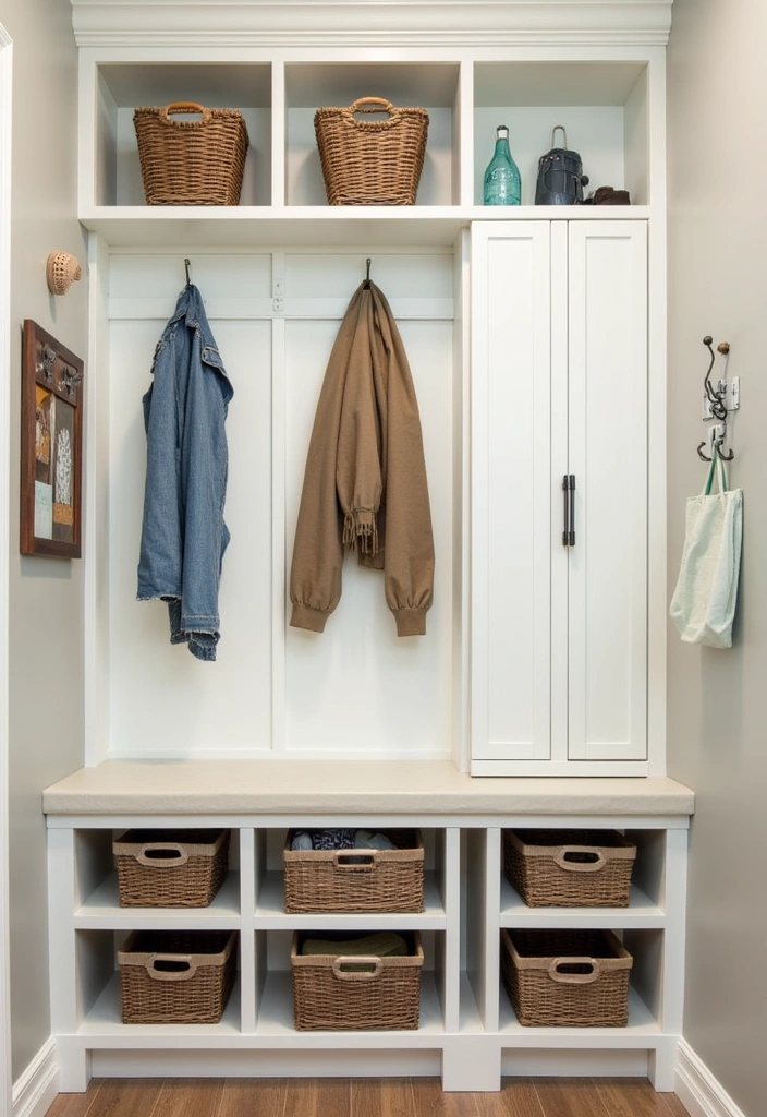 25+ Mudroom Ideas That Are Stylish and Functional - 8. Smart Storage Solutions