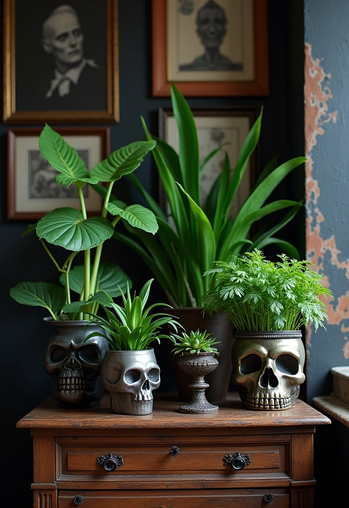 25+ Whimsy Goth Bedroom Ideas - 15. Dark Greenery