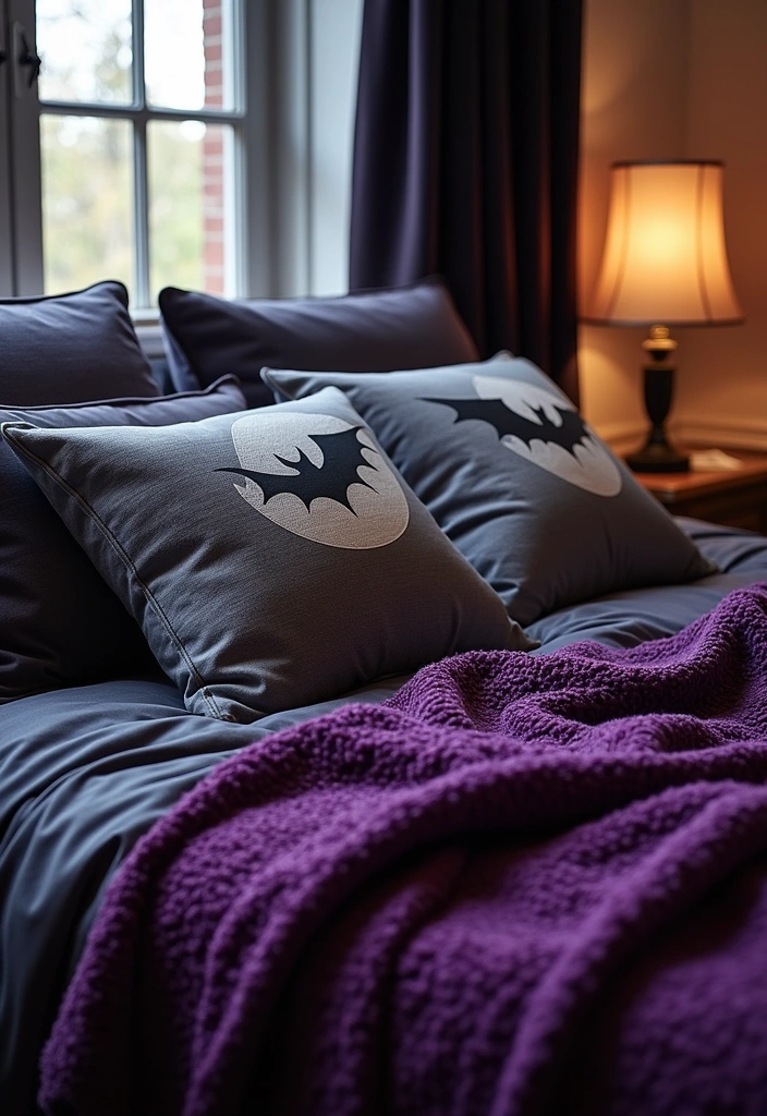 25+ Whimsy Goth Bedroom Ideas - 9. Playful Textiles