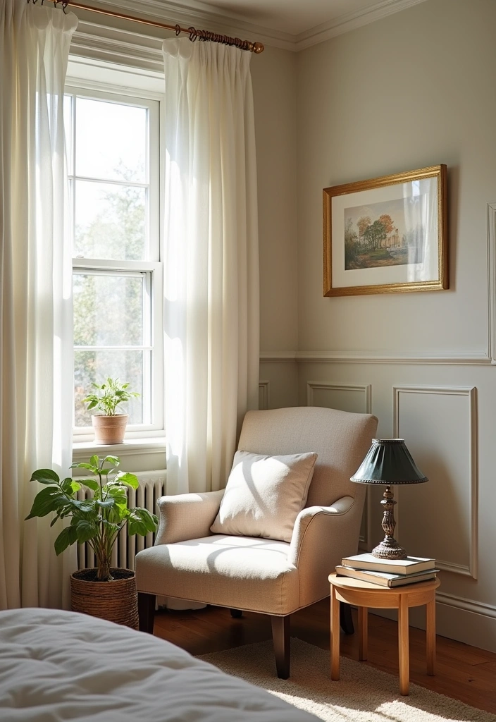 26+ Chic Mid-Century Modern Bedroom Ideas - 19. Cozy Reading Nooks