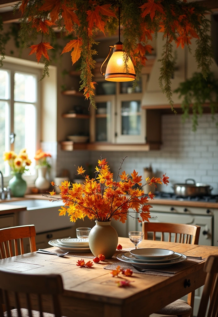 26+ Cottage Kitchen Ideas to Inspire Rustic Charm - 21. Seasonal Decor