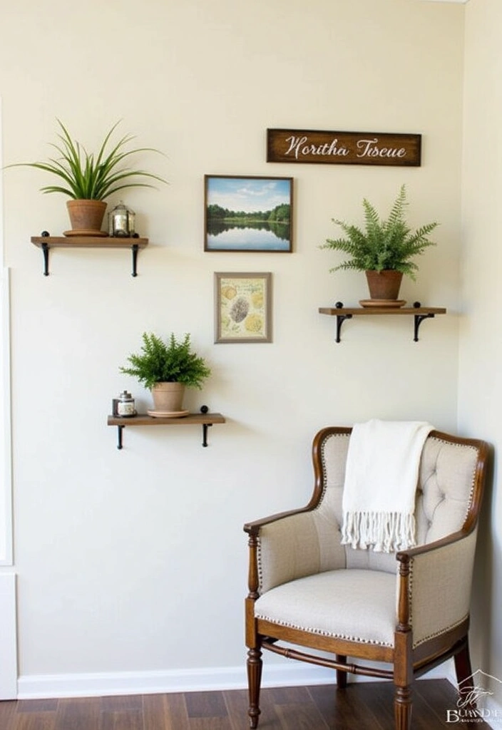 26+ Cozy Country-Themed Bedroom Ideas - 18. Country-Themed Wall Decor