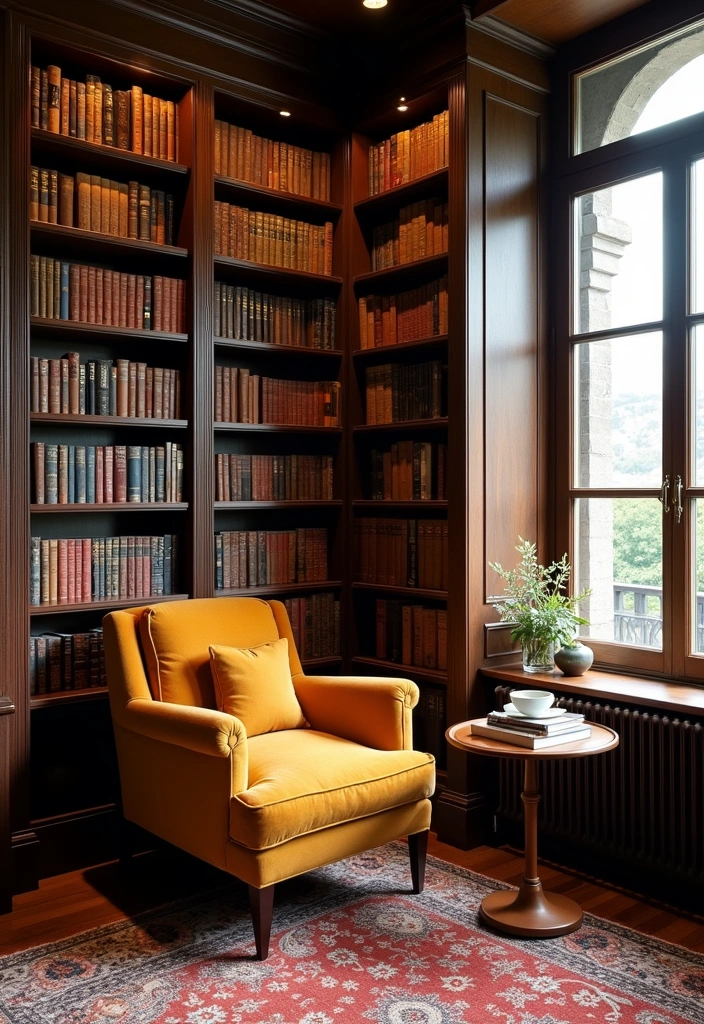 26+ Cozy Reading Nook Concept Ideas - 16. Personal Library Oasis