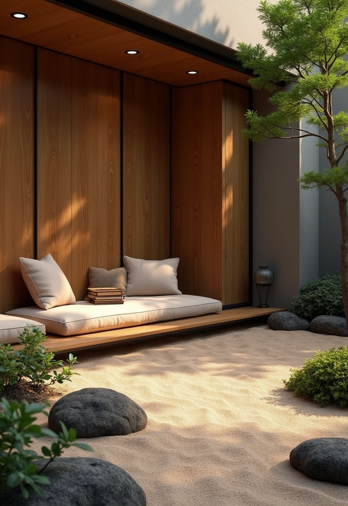 26+ Cozy Reading Nook Concept Ideas - 18. Personal Zen Garden