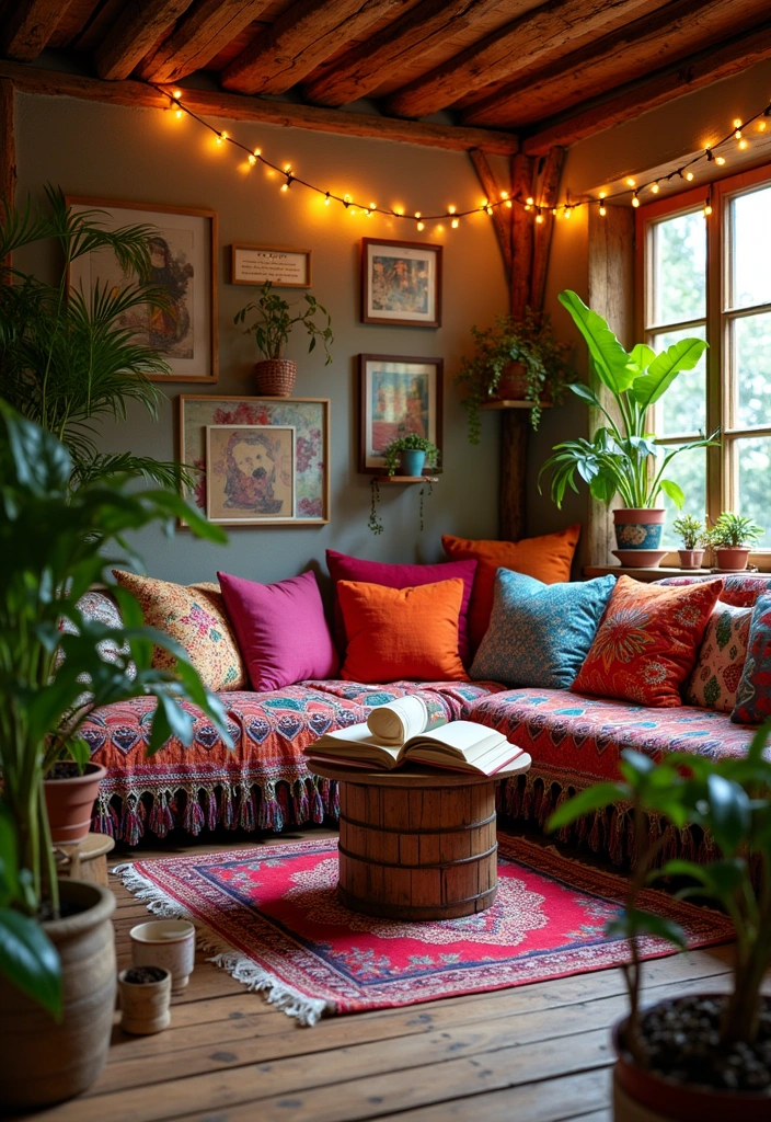 26+ Cozy Reading Nook Concept Ideas - 4. Bohemian Bliss