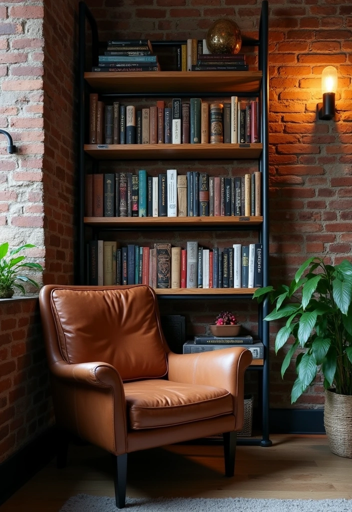 26+ Cozy Reading Nook Concept Ideas - 8. Industrial Edge