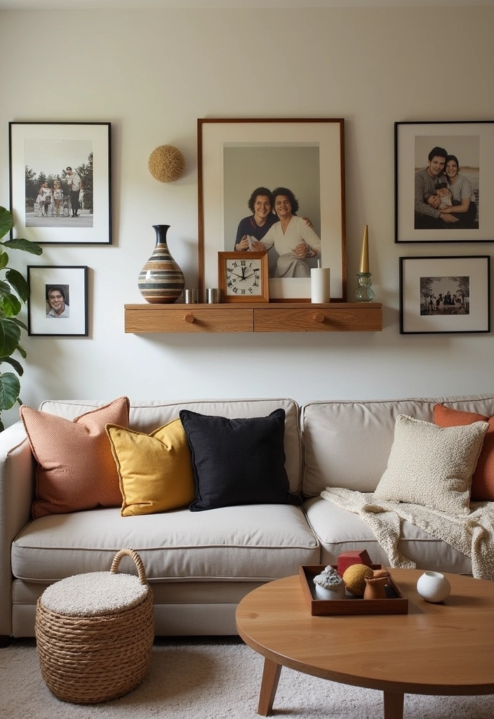 26+ French Cottage Living Room Ideas - 15. Personalized Decor