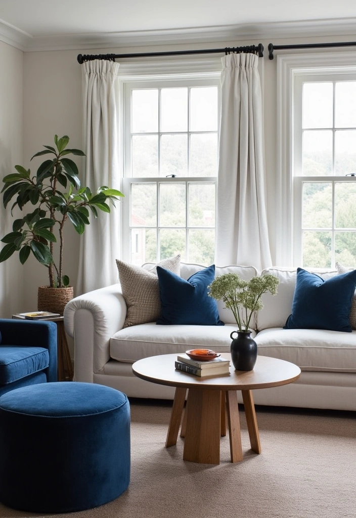 26+ French Cottage Living Room Ideas - 19. Timeless Color Combinations