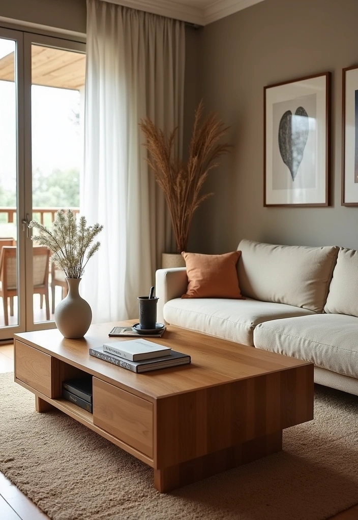 26+ French Cottage Living Room Ideas - 21. Multi-Functional Spaces