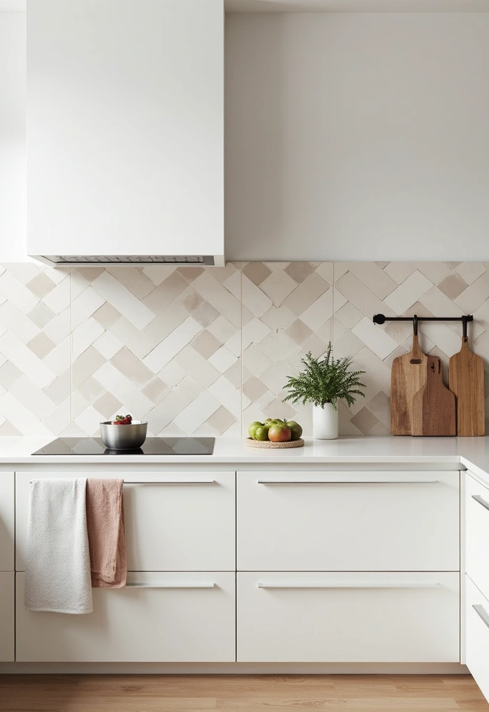 26+ Modern Minimalist Kitchen Ideas - 14. Geometric Patterns