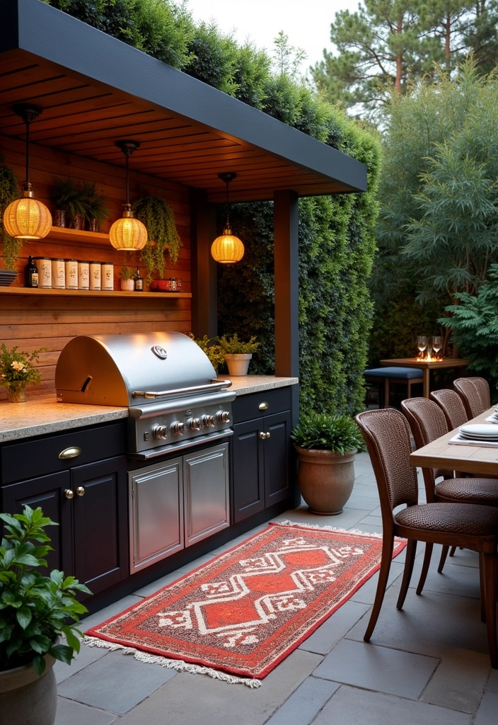 26+ Outdoor Kitchen Ideas to Elevate Your Home Decor - 10. Elegant Barbecue Station