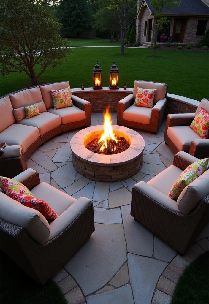 26+ Outdoor Patio Ideas to Transform Your Space - 1. Cozy Fire Pit Retreat